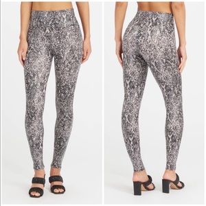 Spanx Faux Leather Snake Shine Leggings